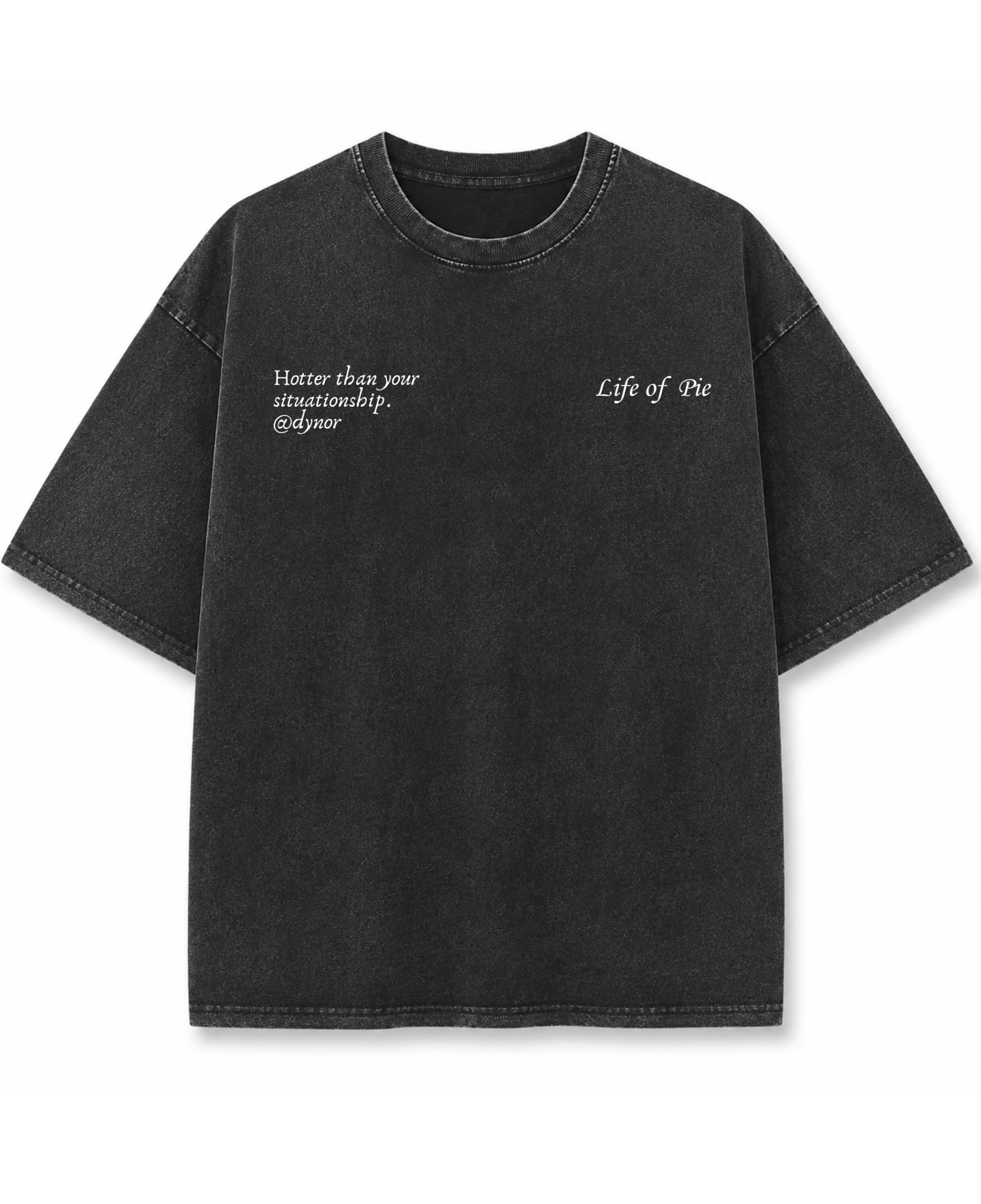 Vintage Fade Wash Oversized T-shirt Front Design