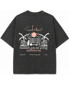 Vintage Fade Wash Oversized T-shirt Back Design