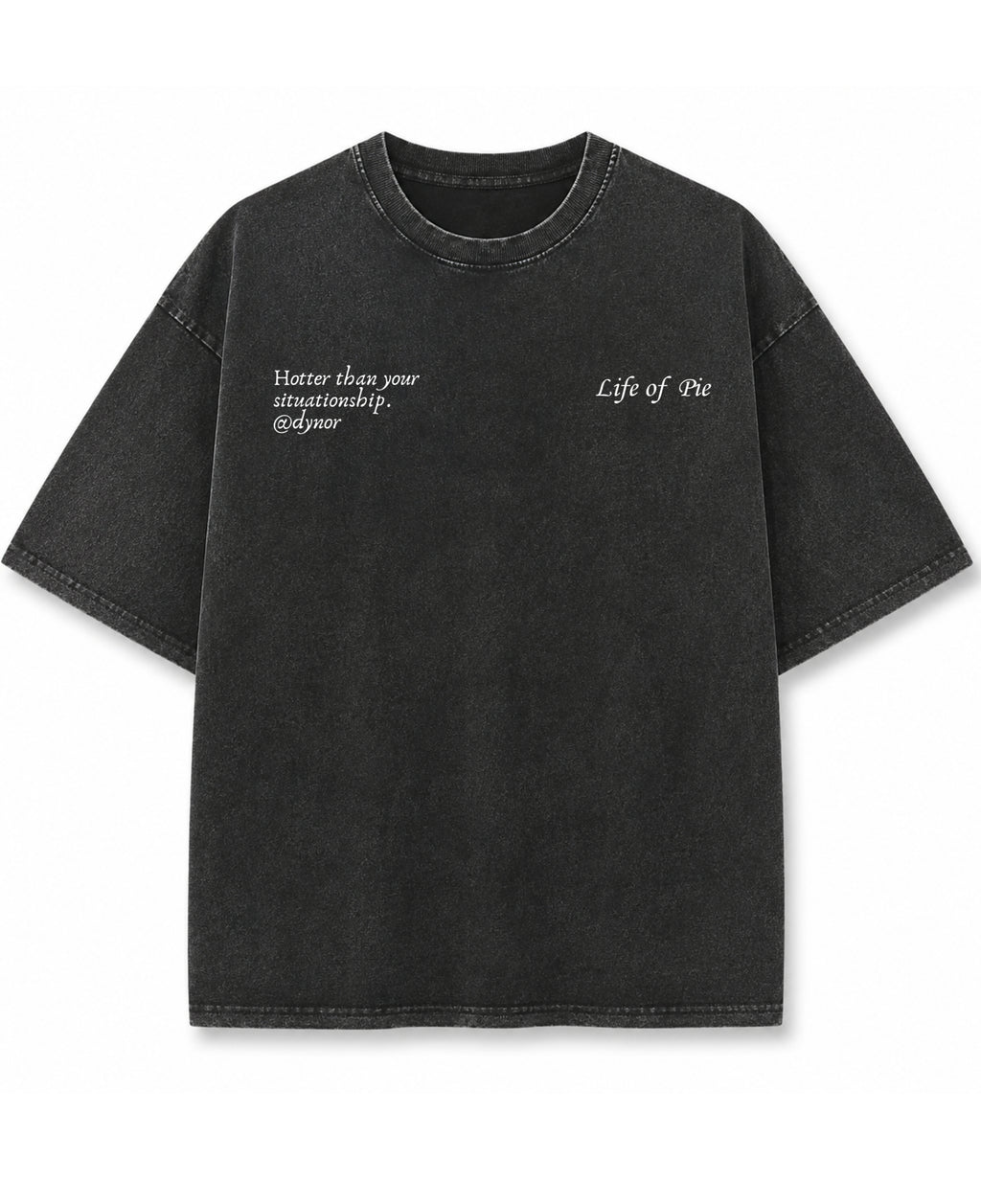 Vintage Fade Wash Oversized T-shirt Front Design