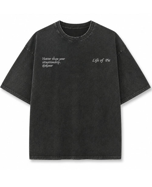 Vintage Fade Wash Oversized T-shirt Front Design