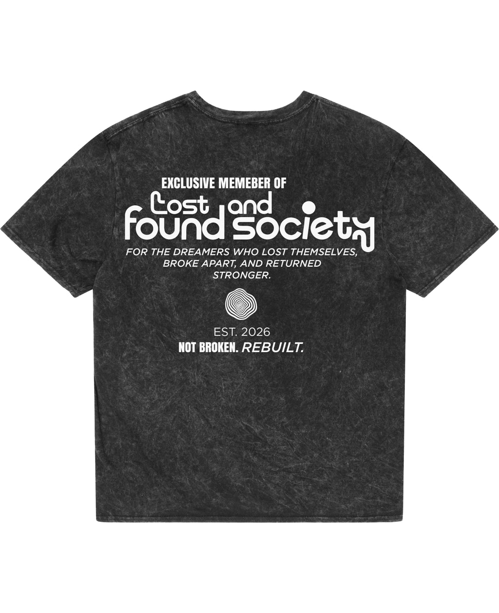 Acidwash Oversized T-shirt Back Design