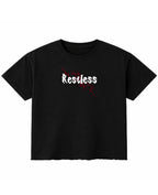 Black Boxy Fit T-shirt Front Design