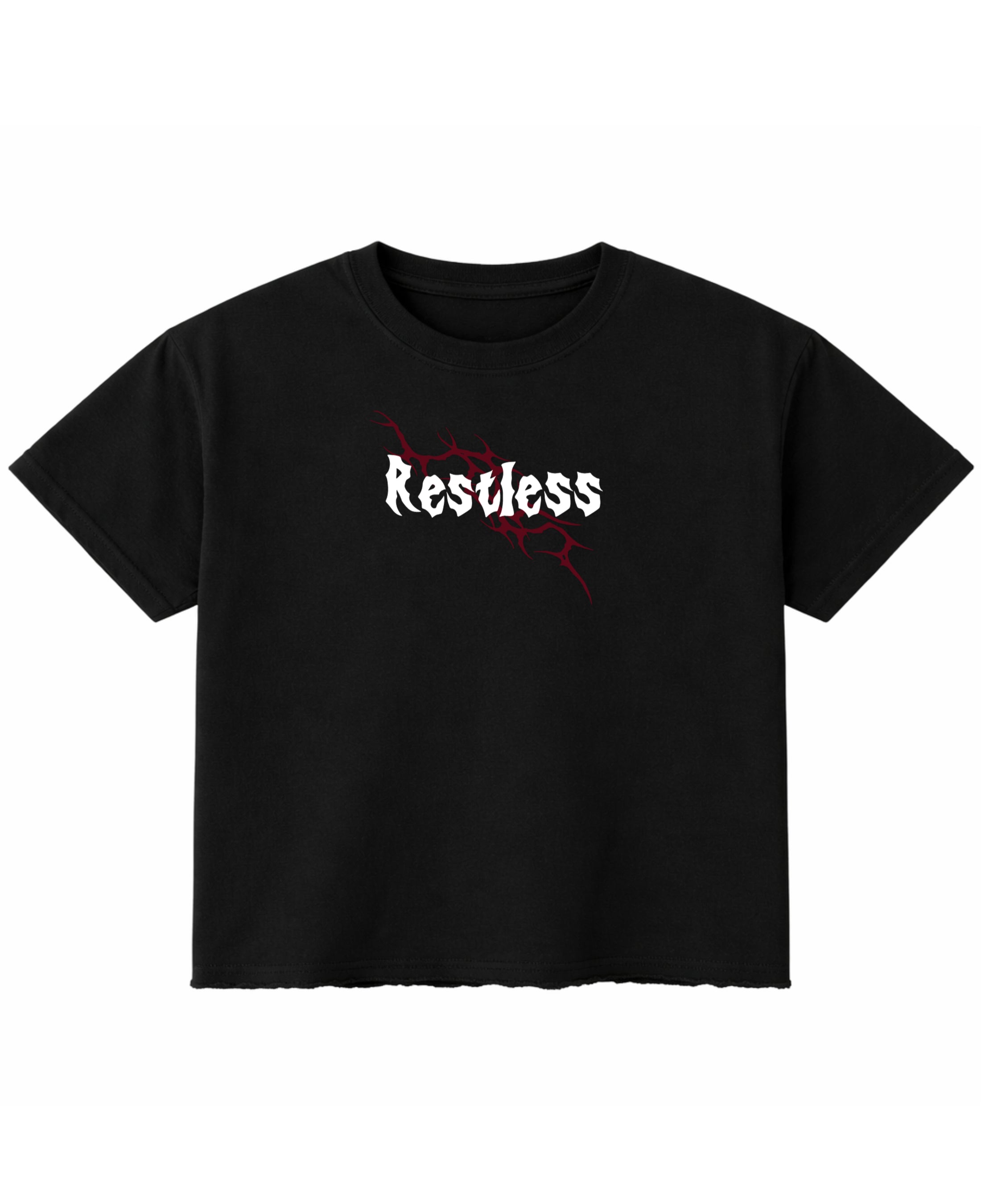Black Boxy Fit T-shirt Front Design